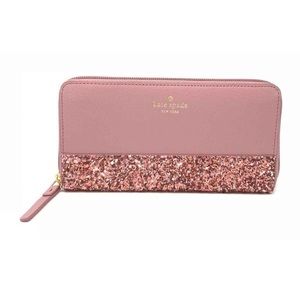 NWT Kate Spade Neda Greta Court Wallet Dusty Peony